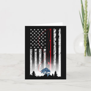 Amerikaanse vlag Gevist Rod USA Patriottische minn Kaart