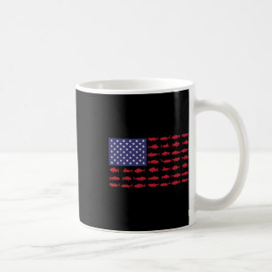 Amerikaanse vlag Gevist-shirt 4 juli Patriottisch  Koffiemok