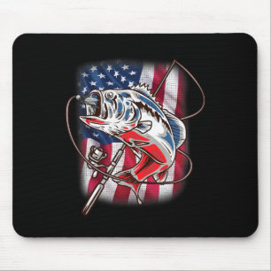Amerikaanse vlag Gevist Shirt  USA B Fisherma Muismat