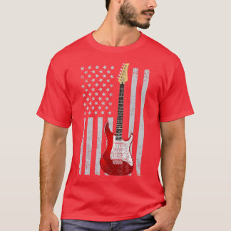 Amerikaanse vlag  gitaar Matching Guitar Lover T-shirt