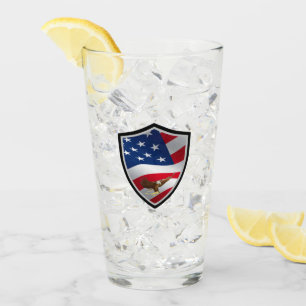 Amerikaanse vlag glas