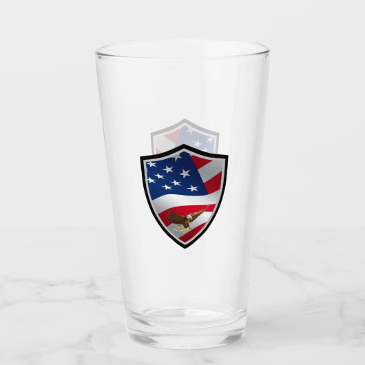 Amerikaanse vlag glas (Voorkant)