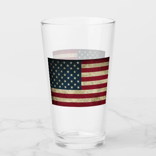 Amerikaanse vlag glas (Voorkant)