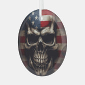 Amerikaanse vlag glas ornament (Voorkant links)