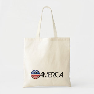 Amerikaanse vlag glimlachen tote bag