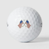 Amerikaanse vlag Golf Balls Golfballen (Voorkant)