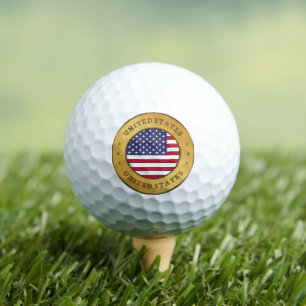 Amerikaanse vlag golfballen
