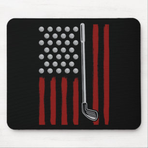 Amerikaanse Vlag Golfer 4 juli Mannen Golf Amerika Muismat