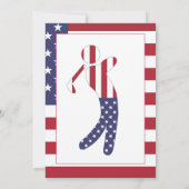Amerikaanse vlag | Golftoernooi Kaart (Achterkant)