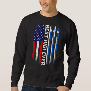 Amerikaanse vlag & Griekenland vlag beste Gigi ooi Trui
