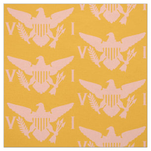 Amerikaanse vlag (groot) Sinaasappel & roze Stof