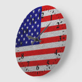 Amerikaanse vlag grote klok (Hoek)