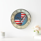 Amerikaanse vlag grote klok (Huis)