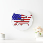 Amerikaanse vlag grote klok (Huis)