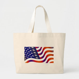 Amerikaanse vlag grote tote bag
