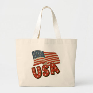 Amerikaanse vlag Grote Tote Bag