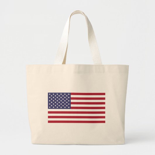 Amerikaanse vlag grote tote bag (Voorkant)