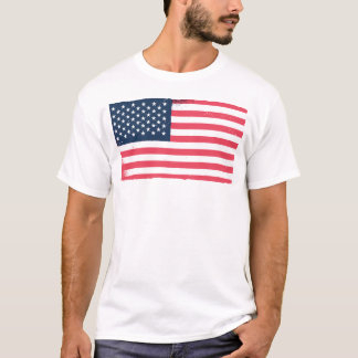 Amerikaanse vlag Grunge USA vlag Patriottisch Mann T-shirt