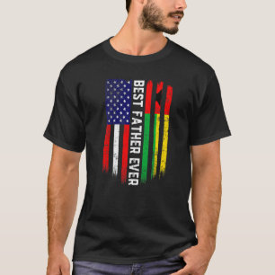 Amerikaanse vlag & Guinee-Bissau vlag Beste vader T-shirt