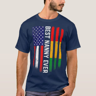 Amerikaanse vlag & Guinee - vlag beste kindermeisj T-shirt