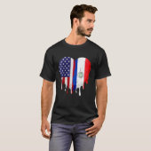 Amerikaanse vlag H T-shirt (Voorkant volledig)