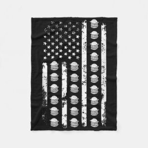 Amerikaanse Vlag Hamburger Usa Patriottisme Patrio Fleece Deken