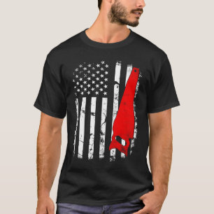  Amerikaanse vlag hand zaag timmermanskast b T-shirt