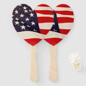 Amerikaanse vlag handwaaier (Voorkant en achterkant)
