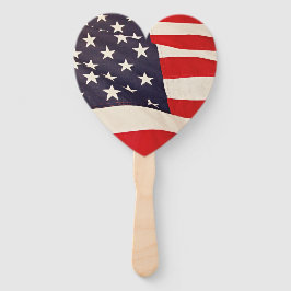 Amerikaanse vlag handwaaier