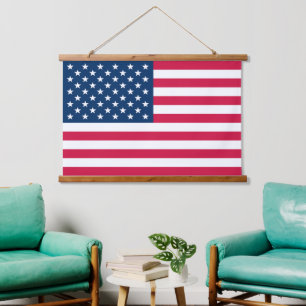 Amerikaanse vlag hangend wandkleed