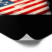 Amerikaanse vlag Hart Amerikaanse Patriottische Me Poster (Hoek)
