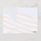 Amerikaanse vlag Hartelijk dank Briefkaart (Achterkant)