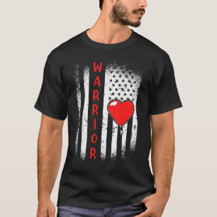 Amerikaanse Vlag Hartziekte Bestrijder T-shirt