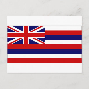 Amerikaanse vlag Hawaii Briefkaart