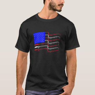 Amerikaanse Vlag Hengel Cool Usa T-shirt