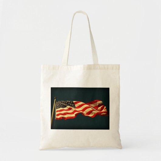 Amerikaanse vlag herbruikbaar tote bag (Voorkant)
