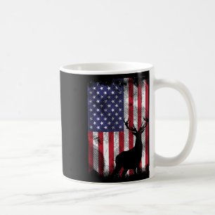 Amerikaanse vlag Herten Elk Hunting USA Patriottis Koffiemok