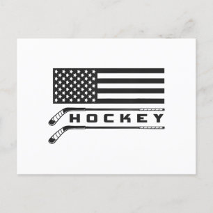 Amerikaanse vlag Hockey Apparel - Hockey Briefkaart
