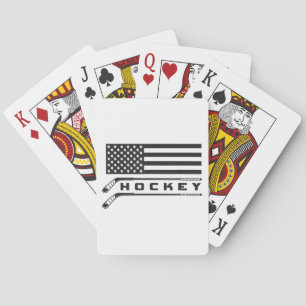 Amerikaanse vlag Hockey Apparel - Hockey Pokerkaarten