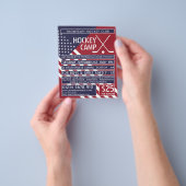Amerikaanse vlag, Hockey Camp Adverteren Flyer (Hand)