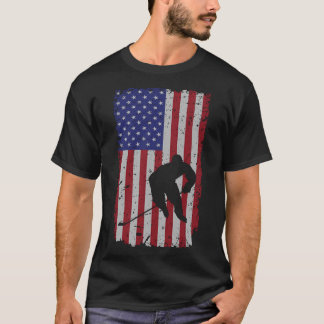Amerikaanse vlag hockey hoodie cadeau voor hockey t-shirt