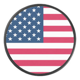Amerikaanse vlag hockey puck
