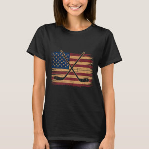 Amerikaanse Vlag Hockey T-shirt