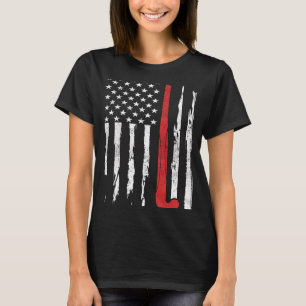 Amerikaanse vlag Hockey USA Patriotic Frisbee 4th T-shirt