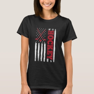 Amerikaanse vlag Hockey Usa Patriotic I Hockey T-shirt