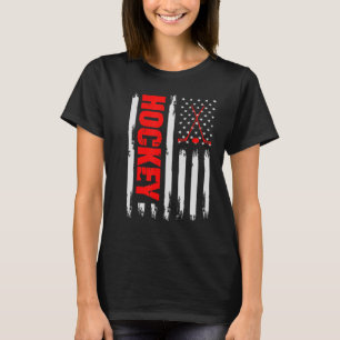 Amerikaanse vlag Hockey Usa Patriotic Sport Lov T-shirt