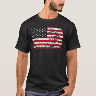 Amerikaanse vlag Hockey Usa Patriotic T-shirt