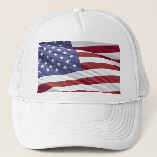 Amerikaanse vlag hoed trucker pet (Voorkant)