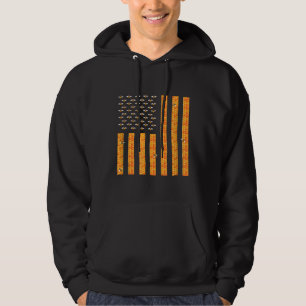 Amerikaanse vlag Honingraat Honingbijen Bijenteelt Hoodie