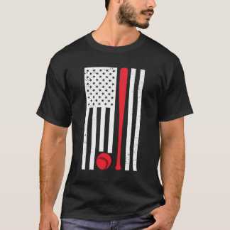 Amerikaanse vlag honkbal hoodie t-shirt